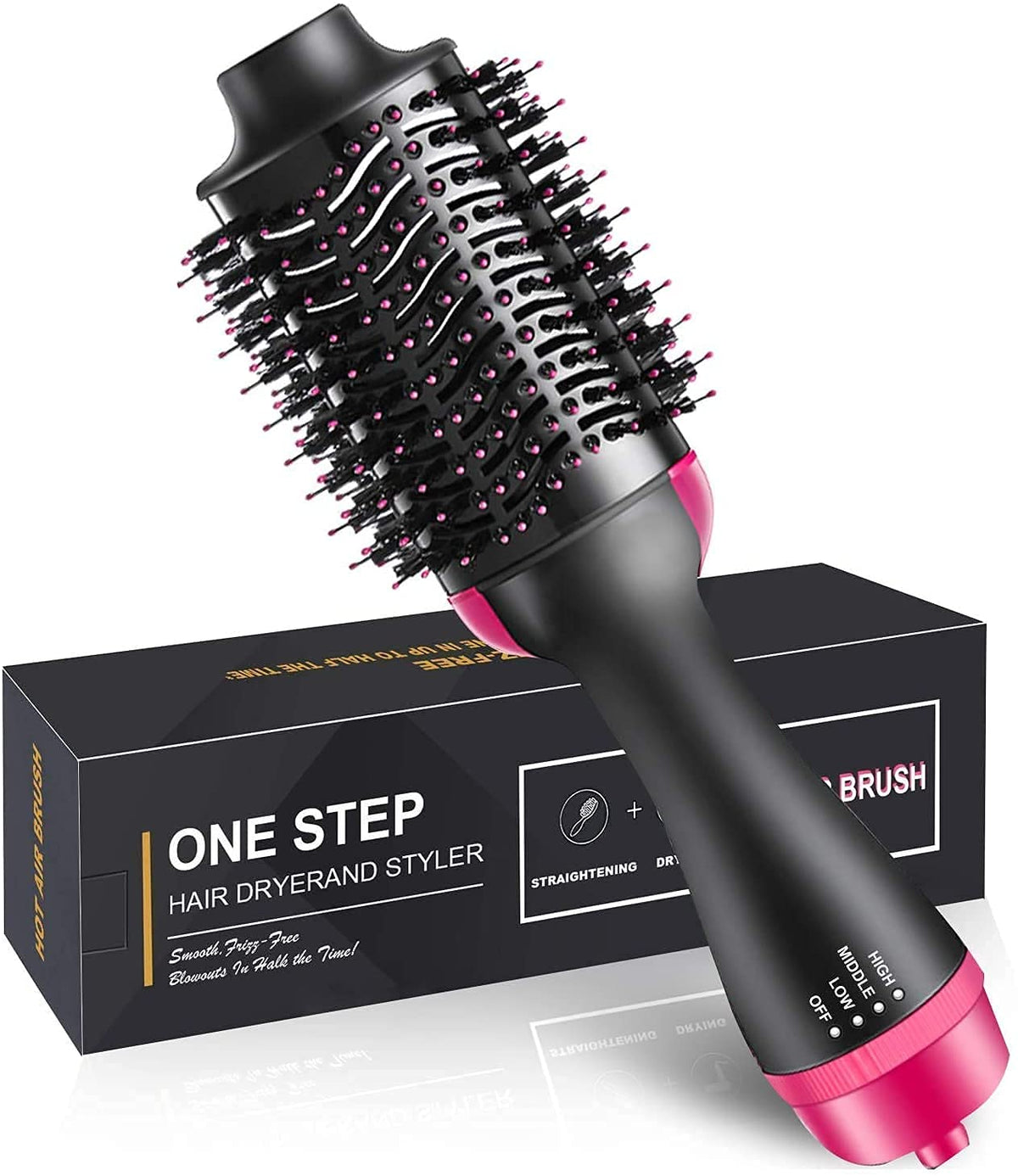One Step Hair Dryer and Volumizer 3‑in‑1 Hair Dryer with Comb