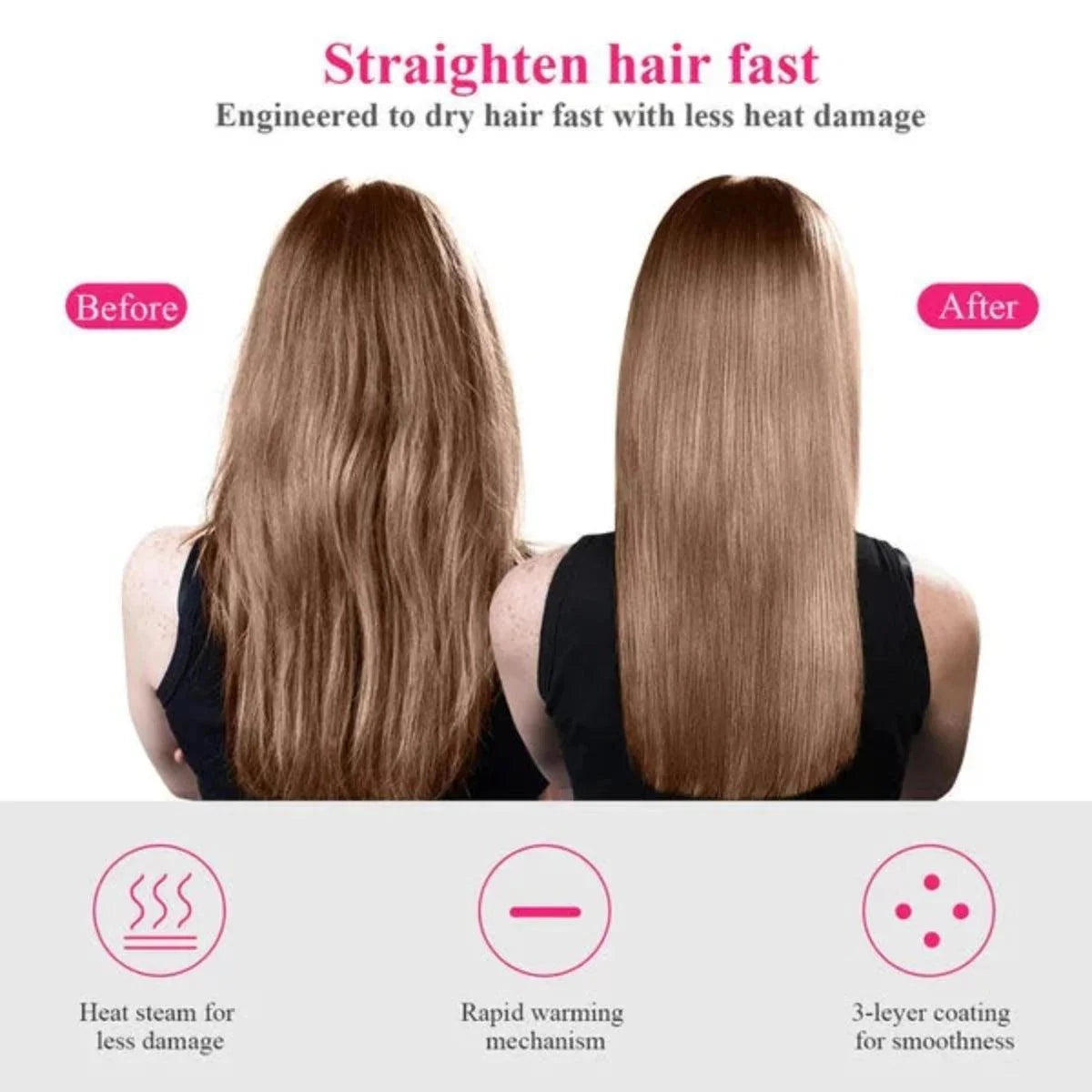 One Step Hair Dryer and Volumizer 3‑in‑1 Hair Dryer with Comb