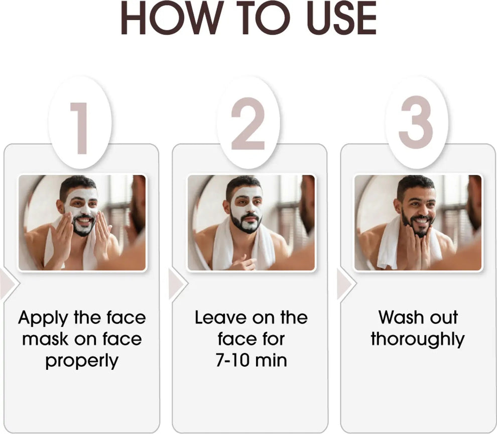 Niconi Men Enzyme De-Tan Cream | Tan Removal, Brightening & Deep Cleansing for Men | 100ml