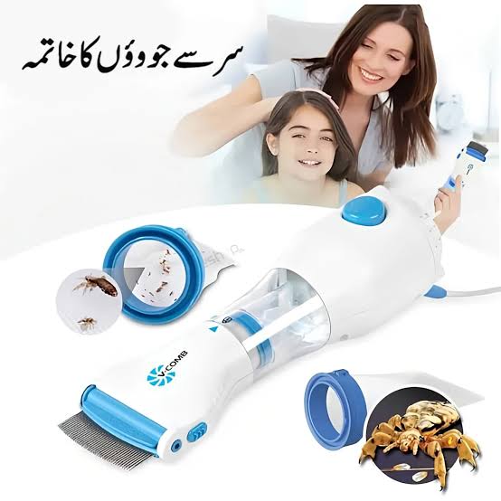 Anti Lice Metal Comb with 4 Filters | Stainless Steel Fine Tooth Head Lice & Nit Removal Comb